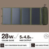 Panel Solar Portátil Elecom 28w Con Dos Puertas Usb-a 2