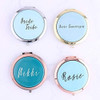 Juego De 5- 10, Rose Gold Compact Mirrors Your Custom Text B 4