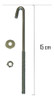 Gancho J Nº 6 (15cm) + Tuerca Y Arandela (10 Unidades) 1