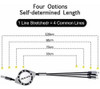 Paquete De 2 Cables De Cargador Multi Usb Retractil Rulus 4 4