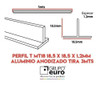 Perfil Aluminio T Mdt 18,5mm - Euro 2