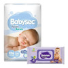 Pack Pañales Babysec Rn X 34 Unidades + Toallas De Regalo Ub 0