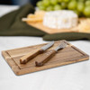 Set Parrilla Tabla Acacia Cuchilla Y Tenedor 3