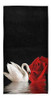 Naanle Beautiful White Swan Red Rose Valentine's Day Guest T 0