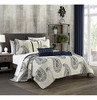 Chic Home Safira Juego De Edredón De 4 Piezas Ropa De Cama C 1 Chic Home Safira Juego De Edredón De 4 Piezas Ropa De Cama C 1