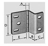 Bisagra Pestaña   50 Mm X 24  U 2