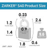 [zarker S40] Candado De Acero Inoxidable - Candado Antióxido 3