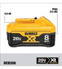 Batería Dewalt Litio 8ah 20v. 1