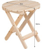 Mesa Plegable Redonda De La Compañía Del Brillo 4108n Adiron 3