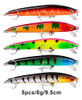 30pcs Pesca Señuelos Anzuelos Crankbaits Minnow Cebos Tackle 5