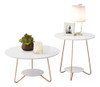 Mesa De Living Mesa Lateral Ratona Linea Retro Blanco 2