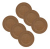 Jogo 6 Sousplat Mescla Marrom Plástico Bon Gourmet 33cm 0