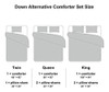 Juego De Edredón Topluxe Queen, Inserto De Edredón Acolchado 2