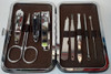 Set De Manicuria En Estuche De Cuero. Corta Uñas Lima Etc. 0