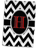 Toalla De Mano 3d Rose Black And White Chevron Monogram Red 0