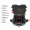 Nanuk 908 Hard Camera Case With Padded Divider Graphite 5