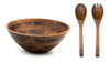 Aidea Grande De Servir Madera Cuencos De Ensalada Con Servid 1