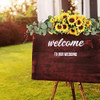 Homcomoda Swag De Girasol Artificial Con Eucalipto, Arco Dec 2