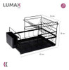 Escurridor De Platos Modular De 2 Niveles En Acero Lumax 3