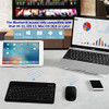 Pequeño Teclado Y Mouse Bluetooth Para Tableta Android Negro 1