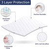 ~? Hombys Air Mattress Pad Queen Size, Soft Quilted Air Matt 2