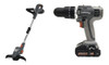 Kit Taladro Percutor Atornillador Gladiator + Bordeadora Bat 0