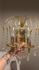 Apliques De Pared De Cristal Bañados En Oro 0