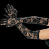 Guantes Largos De Encaje Negro Importados Mitones 1 Guantes Largos De Encaje Negro Importados Mitones 1