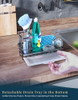 Organizador De Bacha De Cocina Soporte Esponja Plateado_m 4