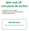 Mini Rack Parede Servidor 8u Padrão 19 E Bandeja 250mm 3