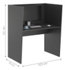 Mesa De Trabalho 1 Lugar Alaska Preto Onix 1