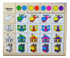 Juego  Correspondencia Doble Entrada Madera Colores Luhjbn 0
