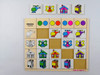 Juego  Correspondencia Doble Entrada Madera Colores Luhjbn 4