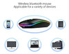 Ratón Bluetooth Inalámbrico, Mouse Led Recargable 3