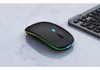 Ratón Bluetooth Inalámbrico, Mouse Led Recargable 5