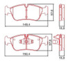 Pastillas Freno Ferodo Bmw 320i 2.0 Del. 2005... 2