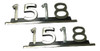 Juego (x2) Leyendas Cromada  M.benz  1518 0