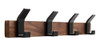 Aodoran Coat Rack Wall Mount Coat Hooks - Perchero Negro De 0