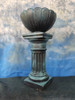 Pedestal De Yeso Con Copa Flor 0 Pedestal De Yeso Con Copa Flor 0