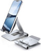 Soporte Plegable De Aluminio Para Telefono Celular. Plateado 0