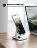 Soporte Plegable De Aluminio Para Telefono Celular. Plateado 2