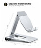 Soporte Plegable De Aluminio Para Telefono Celular. Plateado 4