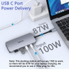 Estacin De Acoplamiento Dual Monitor, 8 En 1 Usb C Hub Dual 4