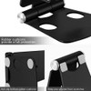Soporte De Escritorio Porta Celular Metalico Color Negro Alu 3