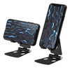 Soporte De Escritorio Porta Celular Metalico Color Negro Alu 4