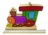 Juego De Ensartar Ensartado Tren Madera Didáctico Luhjbn 0