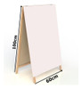 Cavalete Quadro Branco 100x60 Cm Mold. Madeira Dupla Face 1