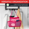 Bolso Rosa Plegable Para Organizador De Baño Portátil 5
