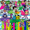 Super Kit Jóvenes Titanes Clipart Png Y Papeles 2