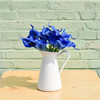 20 Flores Alcatraz Artificiales Mandys De Latex Azul 35cm 4
